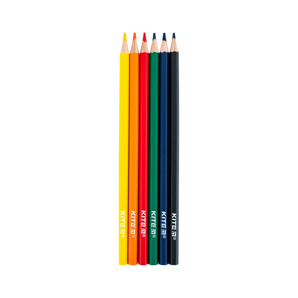 Олівці кольорові Kite Classic 6 кольорів (K-050) - зображення 3