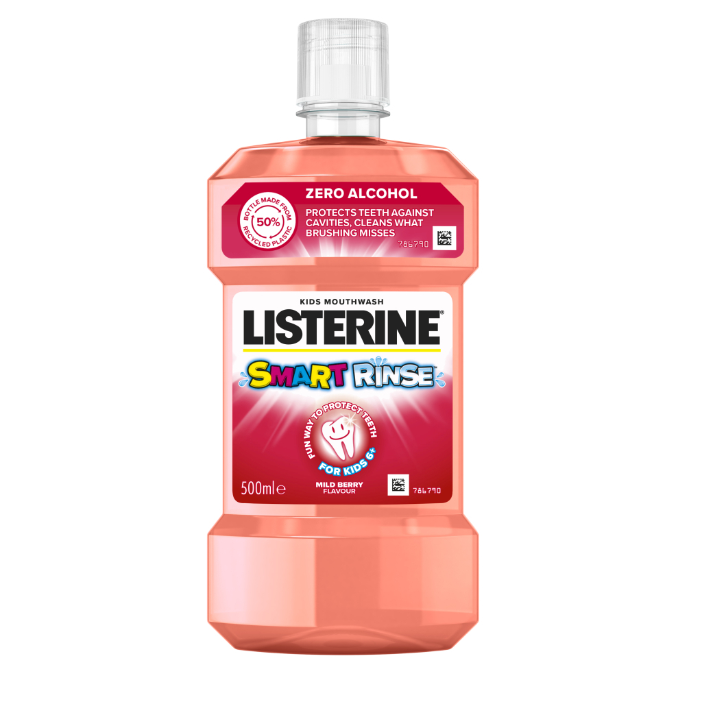 Ополіскувач для порожнини рота Listerine Smart Rinse Ягідна свіжість 500 мл (3574661787190) - зображення 1
