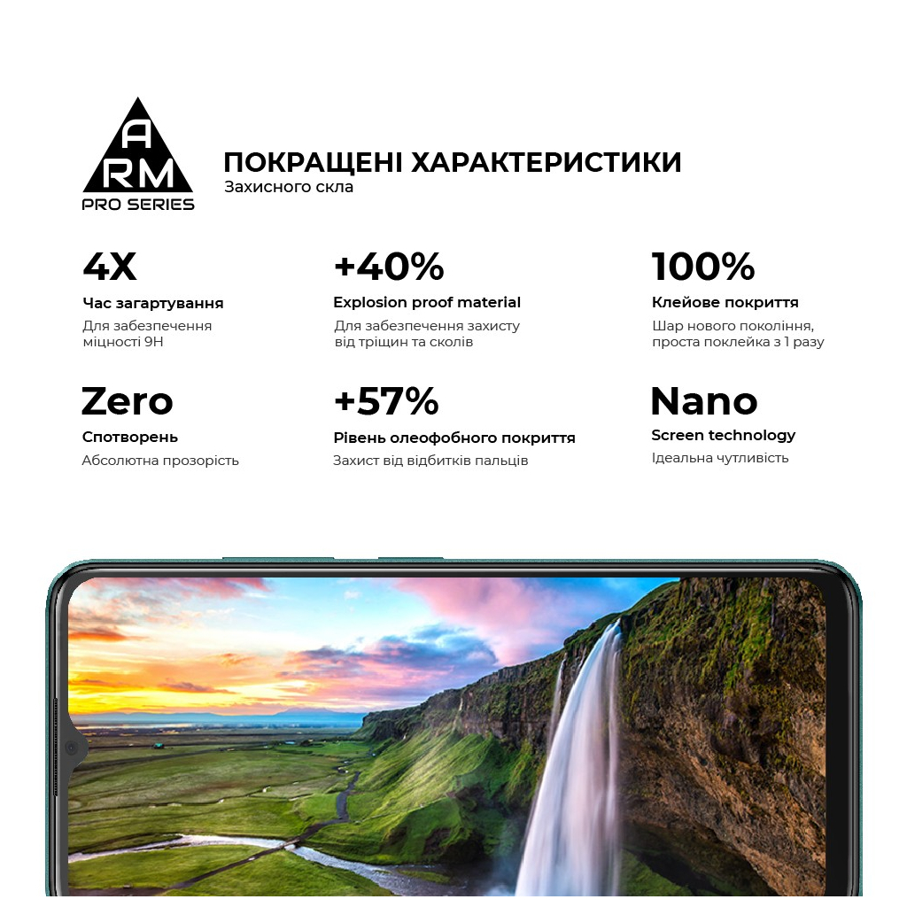 Скло захисне Armorstandart Pro ZTE Blade A34 Black (ARM78902) - зображення 5