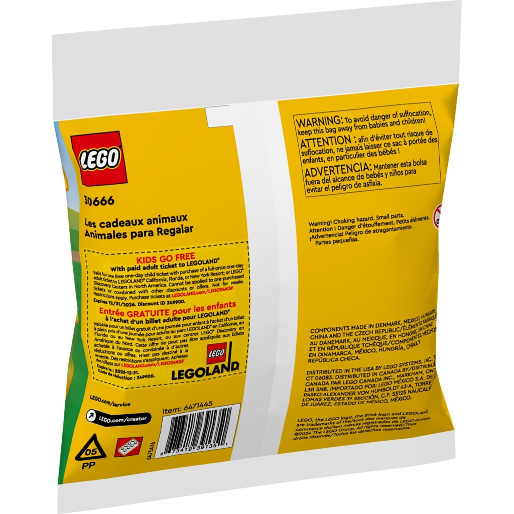 Конструктор LEGO Creator Подарункові тварини (30666) - зображення 3