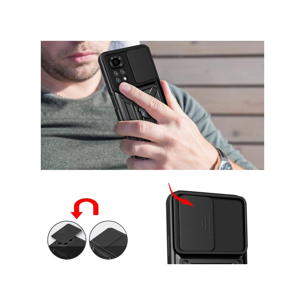 Чохол до мобільного телефона BeCover Military Xiaomi Redmi Note 11 / Note 11S Black (707413) - зображення 4