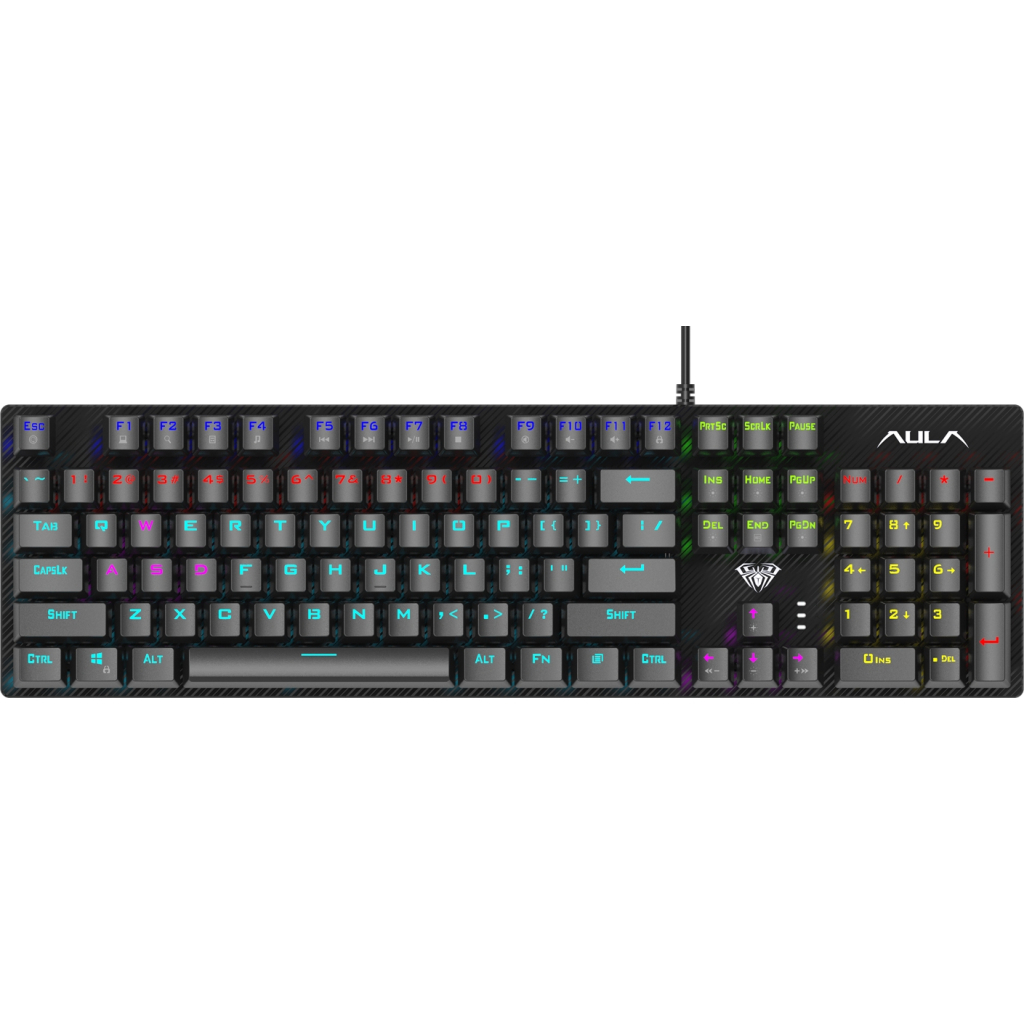 Клавіатура Aula S2022 Keycap KRGD Blue USB UA Black (6948391240527) - зображення 5