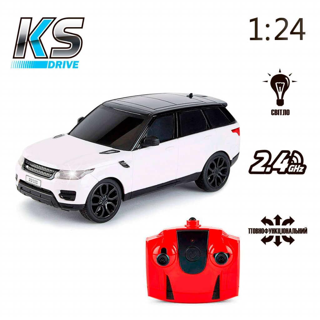 Радіокерована іграшка KS Drive Land Rover Range Rover Sport (1:24, 2.4Ghz, білий) (124GRRW) - изображение 6