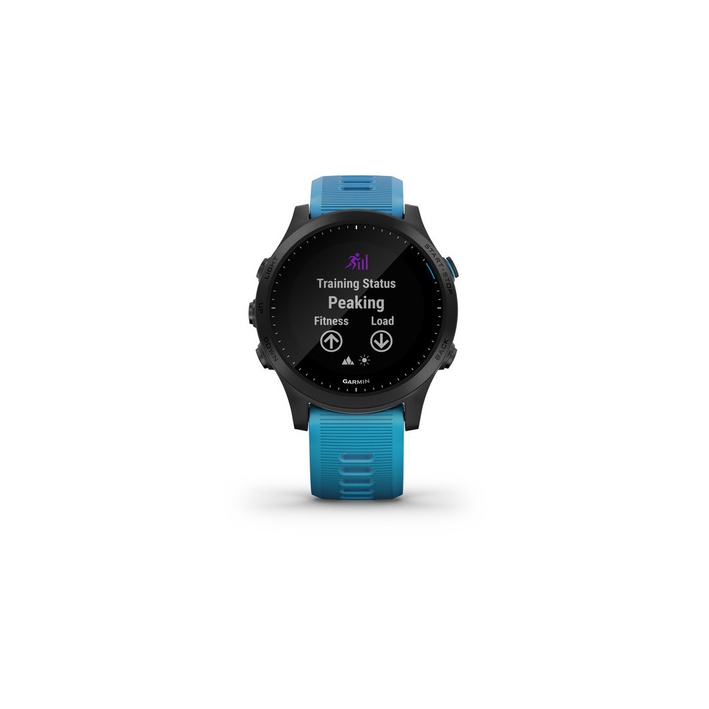 Смарт-годинник Garmin Forerunner 945 Tri-bundle HRM with Blue and Black Silicone B (010-02063-11/10) - зображення 8