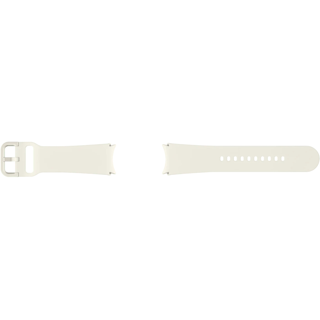 Ремінець до смарт-годинника Samsung Sport Band (S/M) Galaxy Watch 4/4 Classic/5/5 Pro/6/6 Classic Cream (ET-SFR93SUEGEU) - зображення 3
