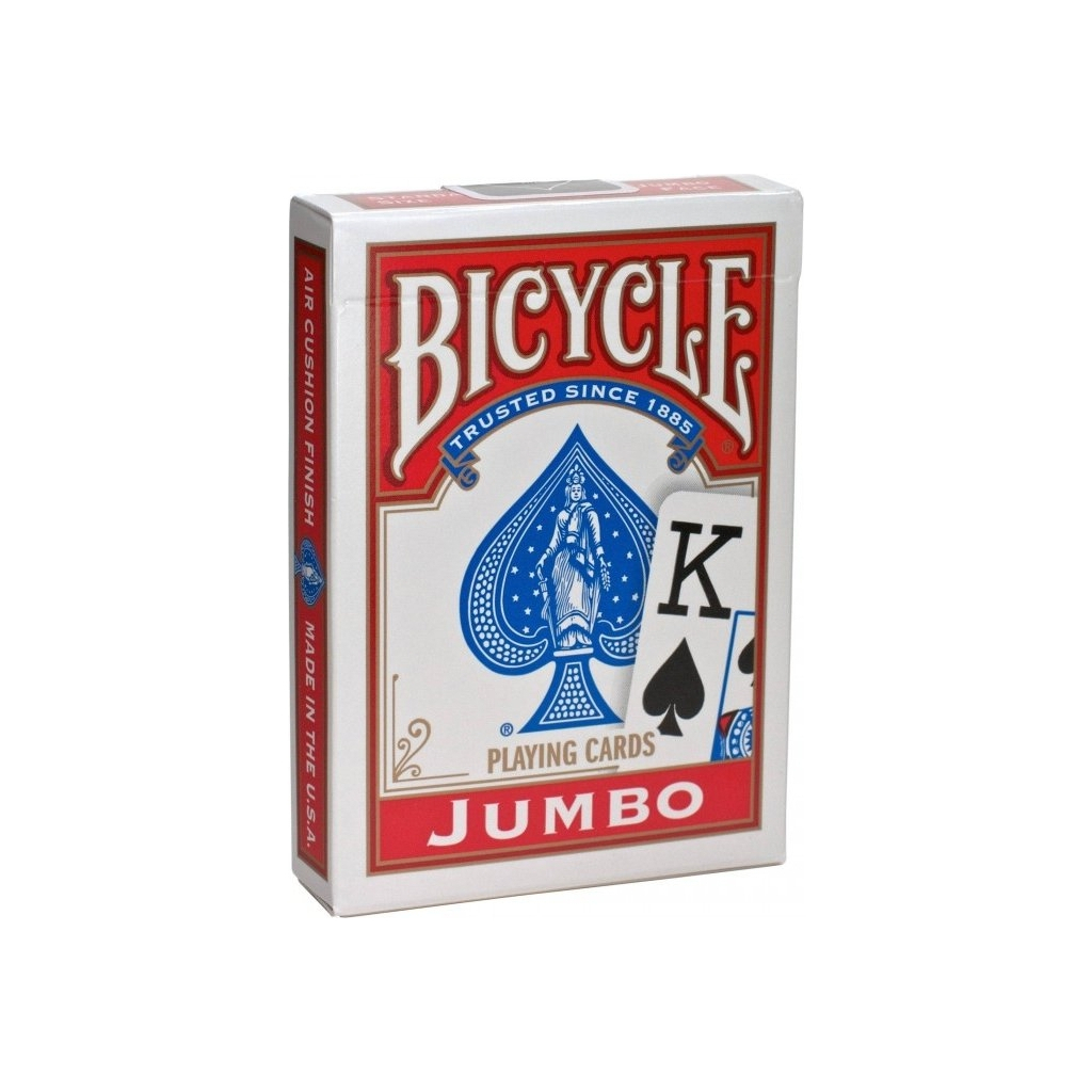 Гральні карти Bicycle Rider Back International Jumbo Index (red) (JIR001-1) - зображення 1