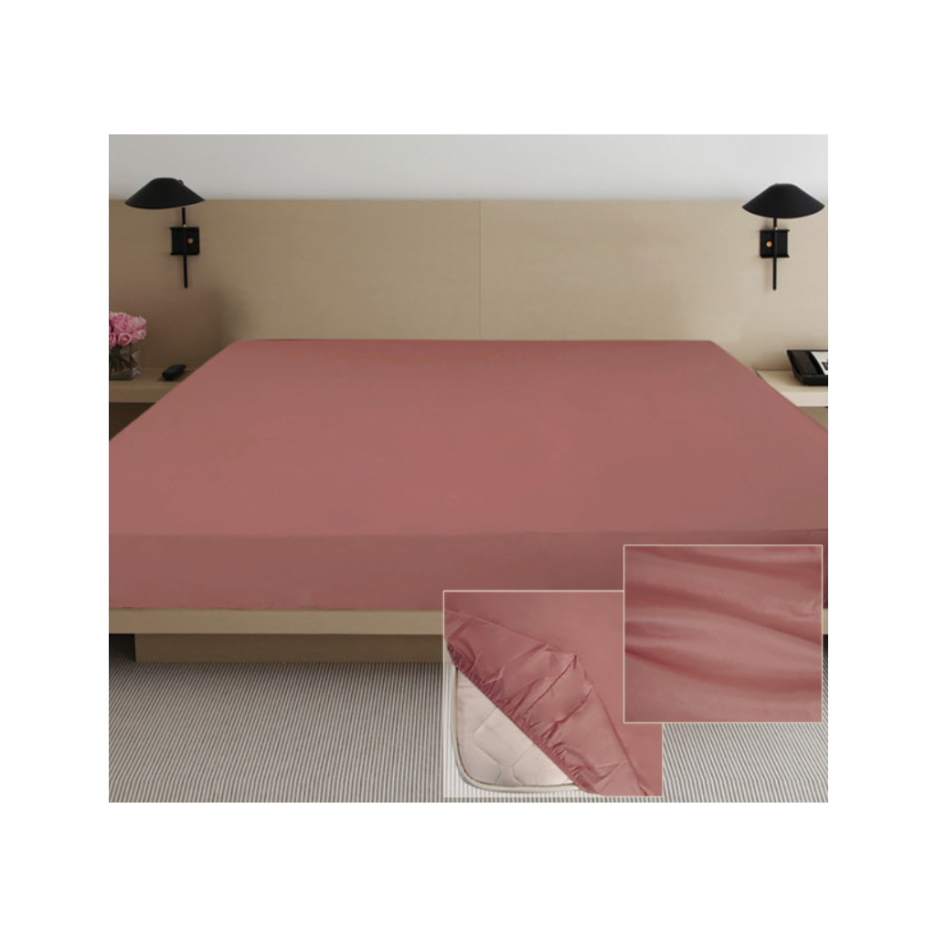 Простирадло Ярослав на гумці сатин 07 лілове 200х160х20 (38262) - зображення 1