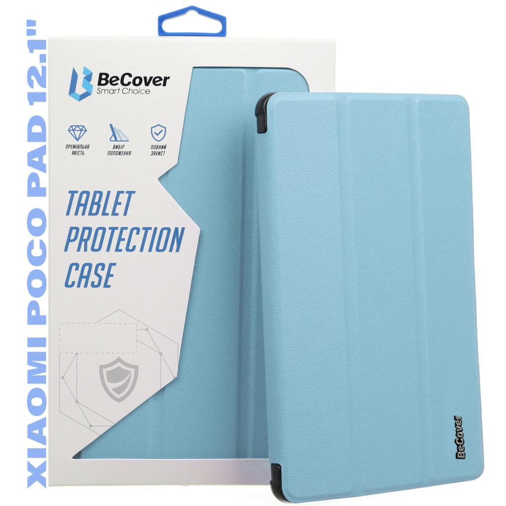 Чохол до планшета BeCover Smart Case Xiaomi Poco Pad 12.1" Light Blue (711560) - зображення 1