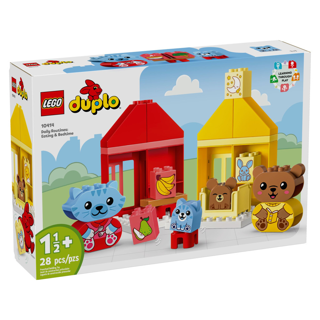 Конструктор LEGO DUPLO My First Повсякденні процедури: Час вечері й сну 28 деталей (10414) - зображення 1
