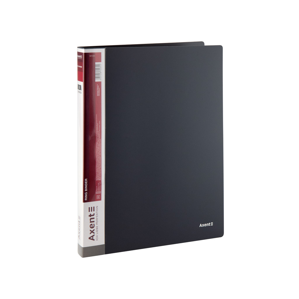 Папка на кільцях Axent А4 з 2-ма кільцями 700 мкм 25 мм Сіра (1207-03-A) - зображення 1