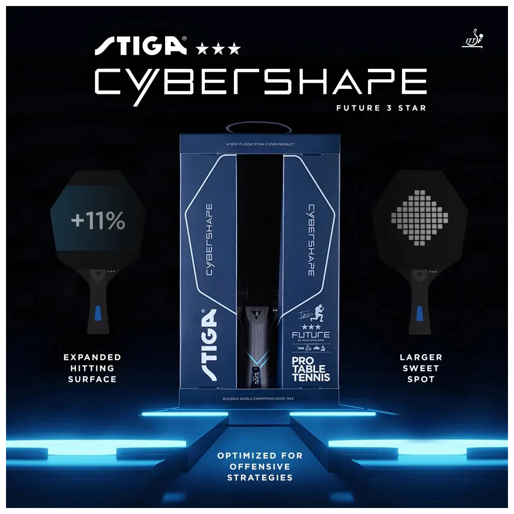 Ракетка для настільного тенісу Stiga Cybershape Future 3 Star FL (1213-0304-35) (931284) - зображення 8