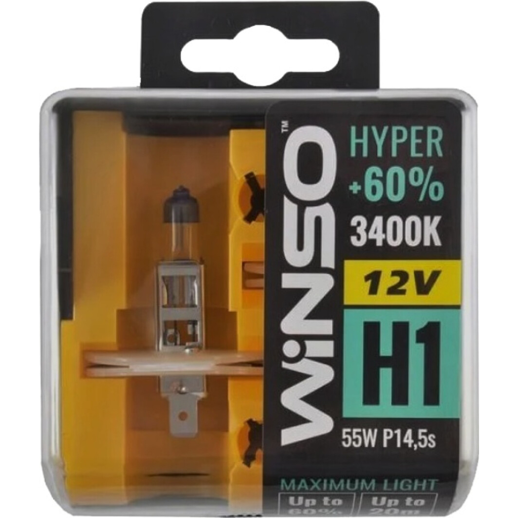 Автолампа WINSO H1 HYPER +60 55W (712130) - зображення 1