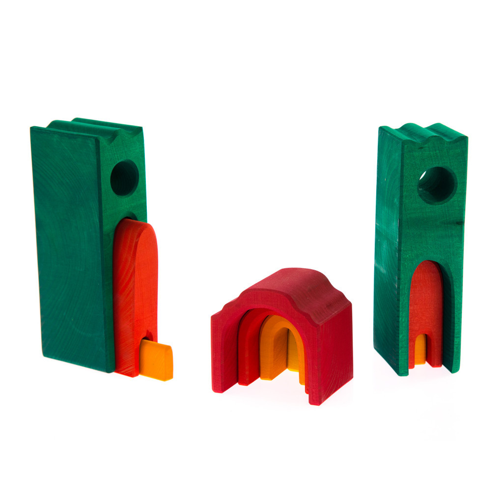 Конструктор Nic дерев'яний Все в замку зелений (NIC523269) - зображення 8