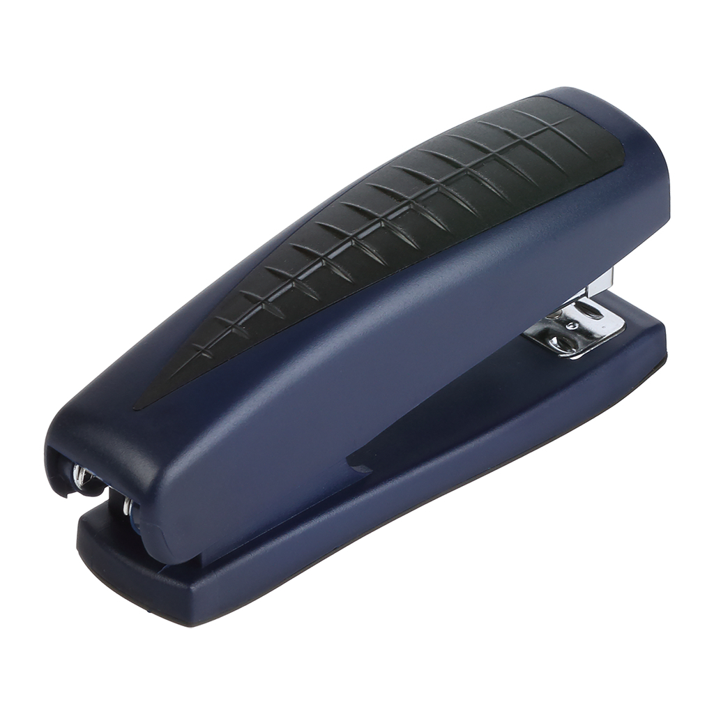 Степлер Buromax пластиковий, 20 аркушів, (скоби №24;26), 123 х 36 х 52 мм, синій (BM.4201-02) - зображення 2