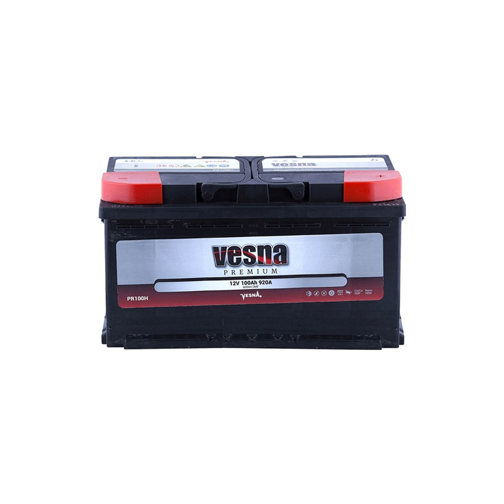 Акумулятор автомобільний Vesna 100 Ah/12V Premium Euro (415 100) - зображення 1