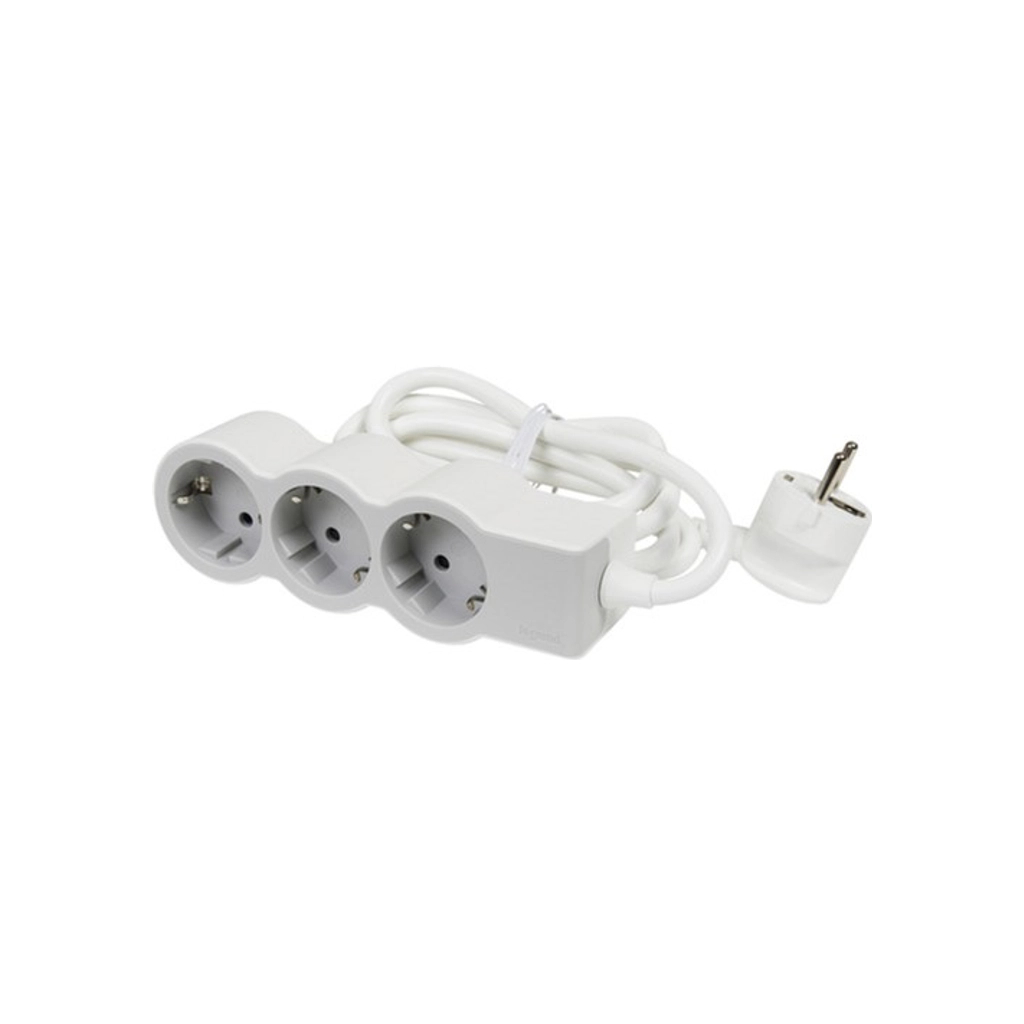 Мережевий подовжувач LEGRAND СТАНДАРТ 3х2К+З розетки 1.5м (694549) - зображення 1