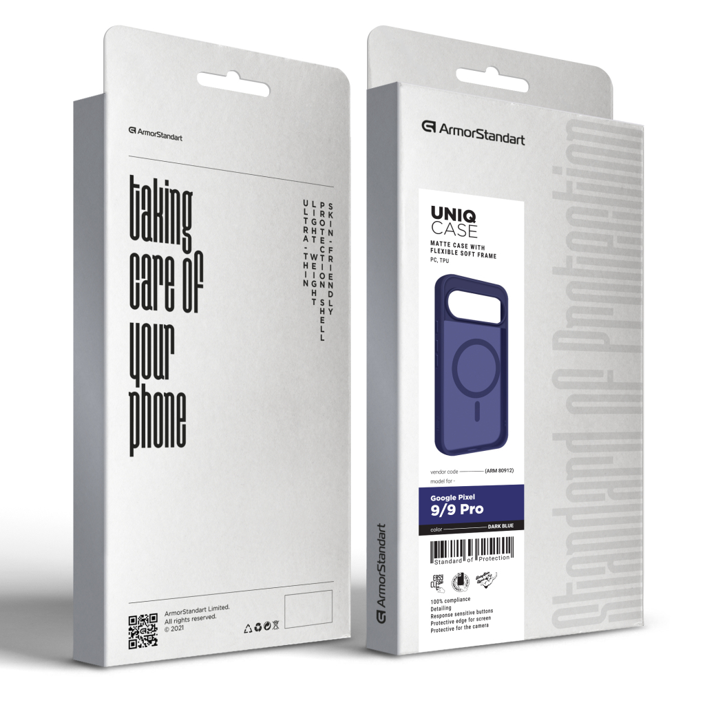 Чохол до мобільного телефона Armorstandart Uniq MagSafe Google Pixel 9 / 9 Pro Dark Blue (ARM80912) - зображення 3