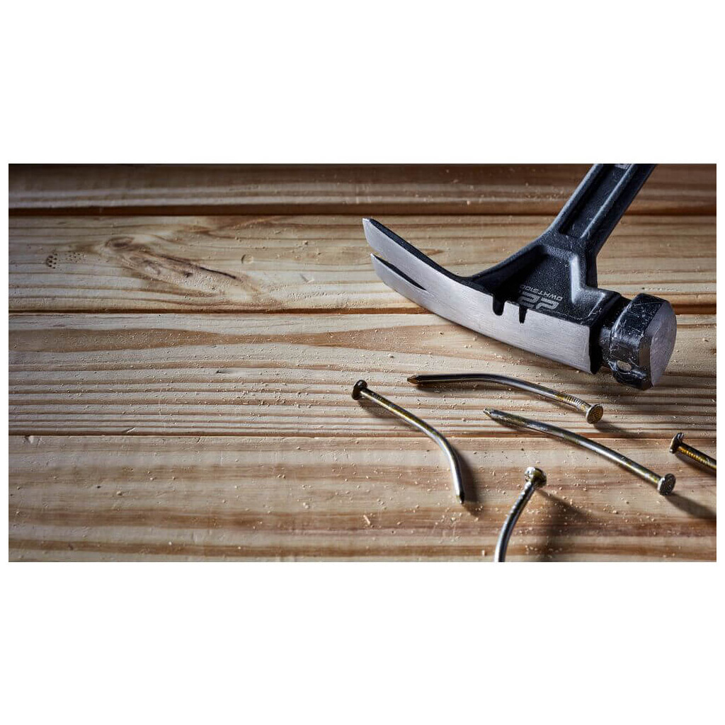 Молоток DeWALT RIP-CLAW, суцільнометалевий, 624 г, з прямим цвяходером (DWHT51006-0) - изображение 5