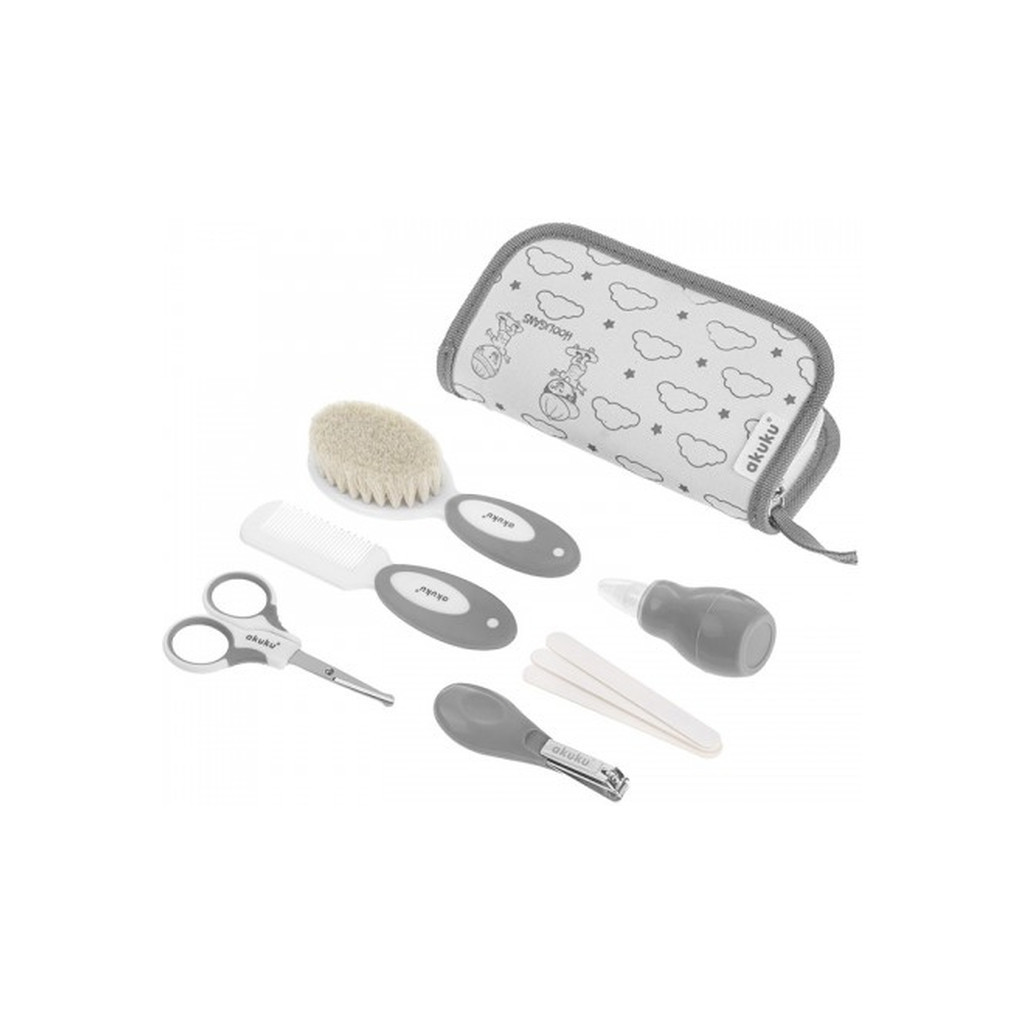 Набір для догляду за дитиною Akuku HOOLIGANS сірий (A0015) - picture 1