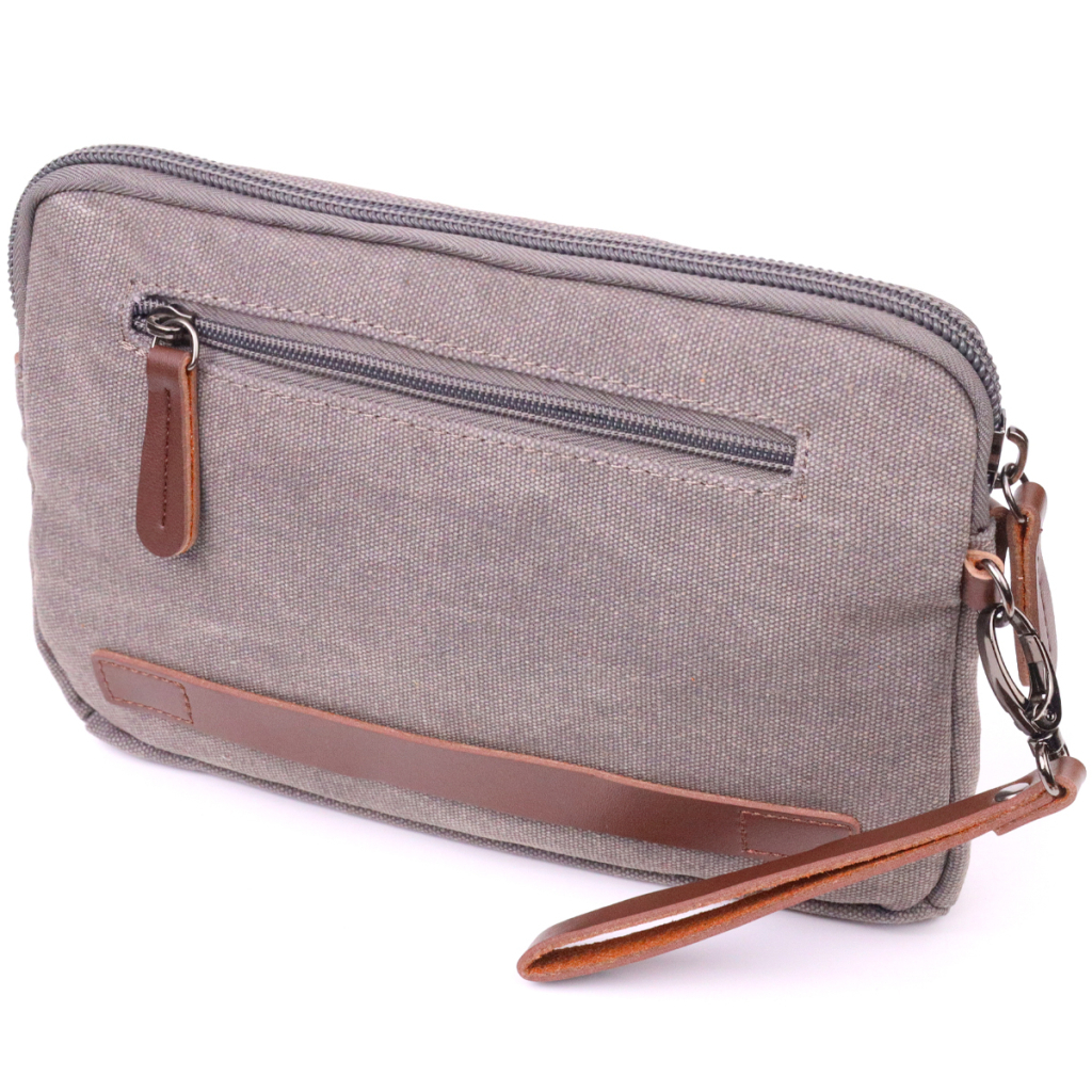 Сумка Vintage З текстилю Сіра (21259) - зображення 2