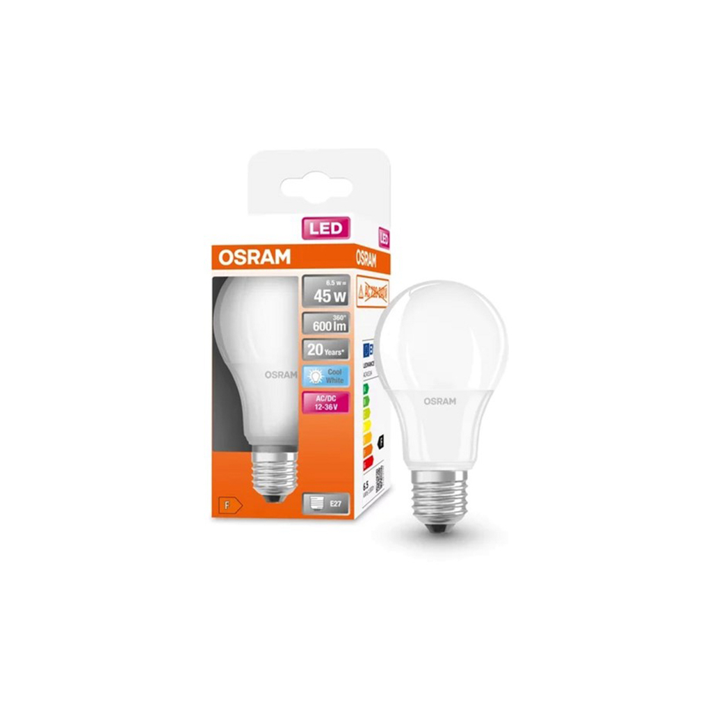 Лампочка Osram LED CL A45 6,5W/840 12-36V FR E27 (4058075757608) - зображення 3