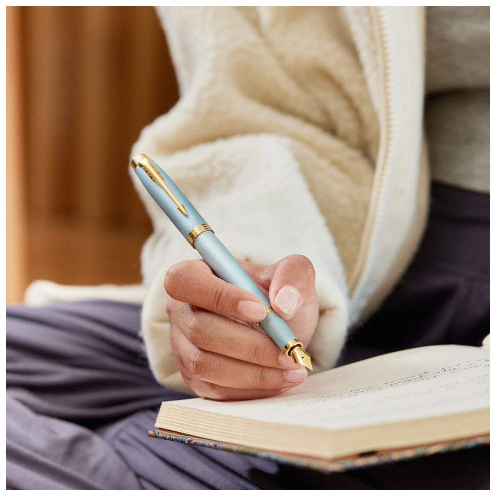 Ручка пір'яна Parker IM 17 Rituals Turquoise Green GT  FP F + Пакет Parker Rituals (29 111) - изображение 8