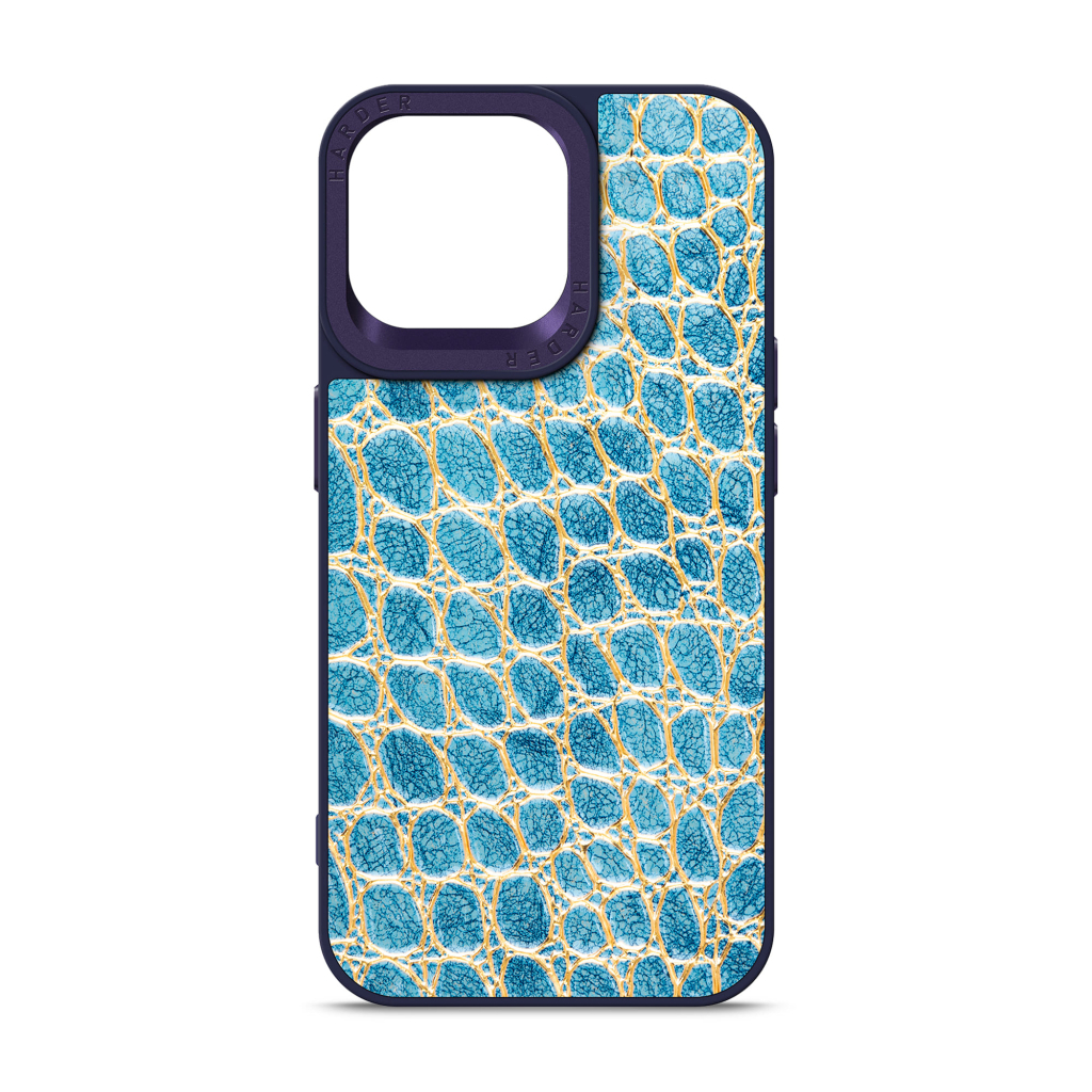 Чохол до мобільного телефона Harder Crocosaur Apple iPhone 14 Pro Max Blue (ARM76730) - зображення 1