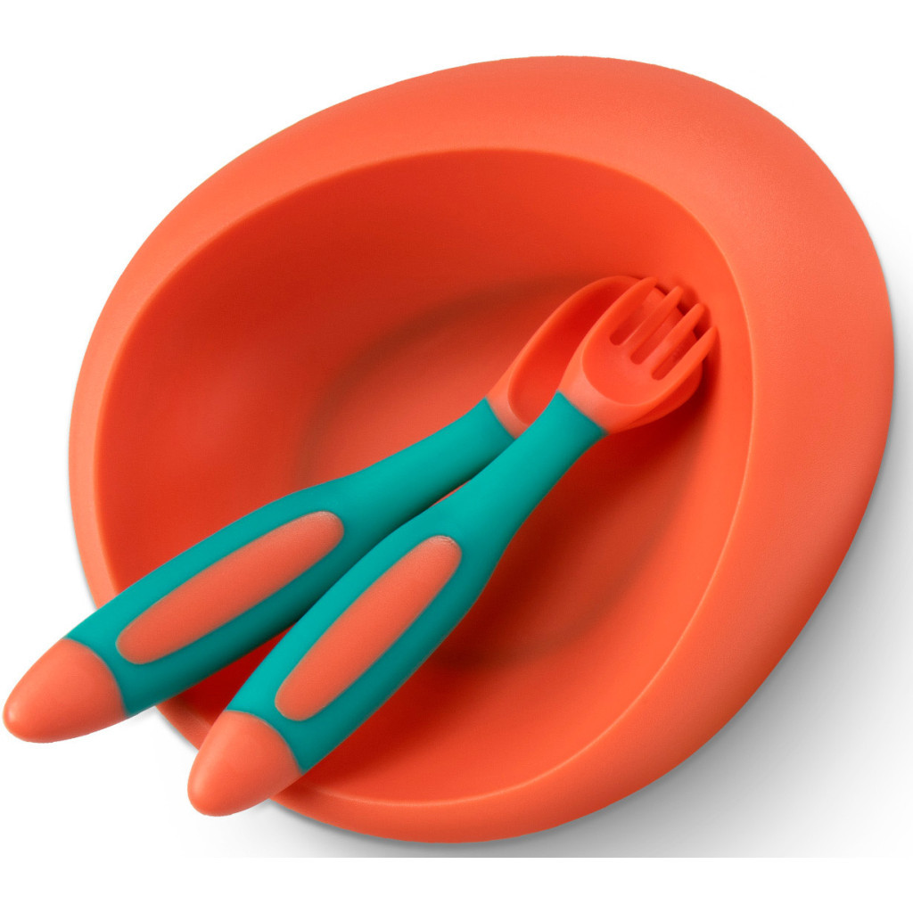 Тарілка дитяча Baboo Ufo з основою-присоскою, від 6 місяців (персик) (9-031) - picture 5