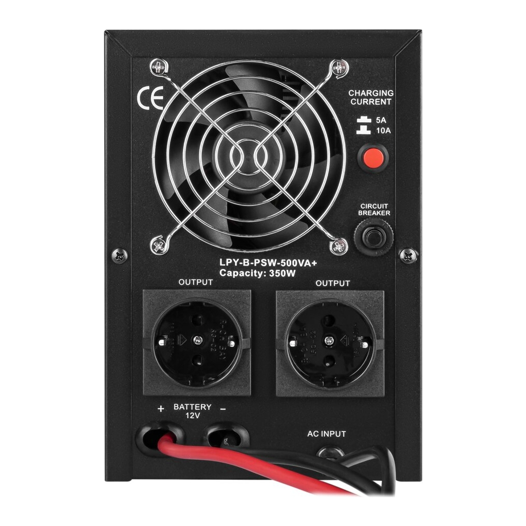 Пристрій безперебійного живлення LogicPower LPY- B - PSW-500VA+, 5А/10А (4149) - зображення 4