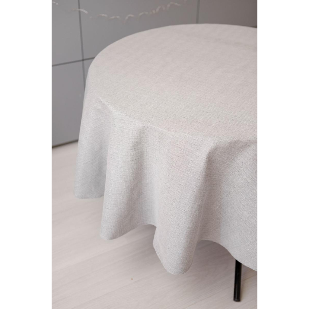 Скатертина Прованс святкова кругла Перлина Silver Dх136 (037602) - зображення 5