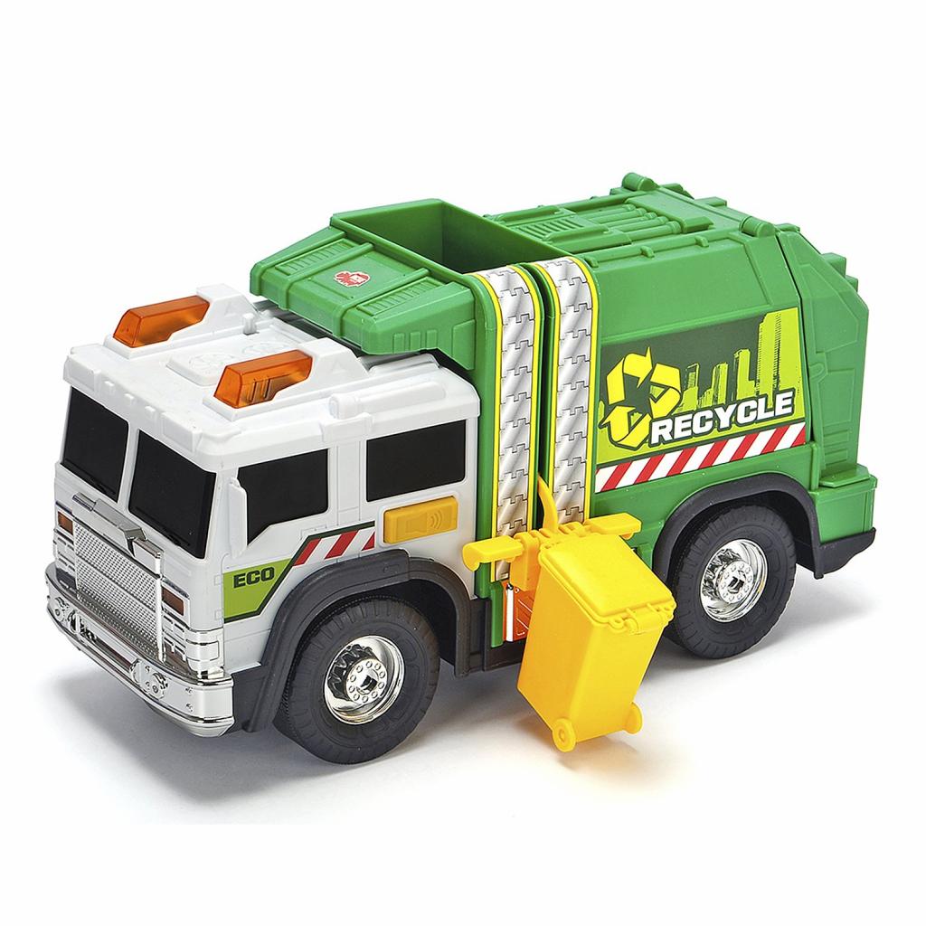 Спецтехніка Dickie Toys Сміттєвоз з баком зі світловими та звуковими ефектами (3306006) - зображення 1
