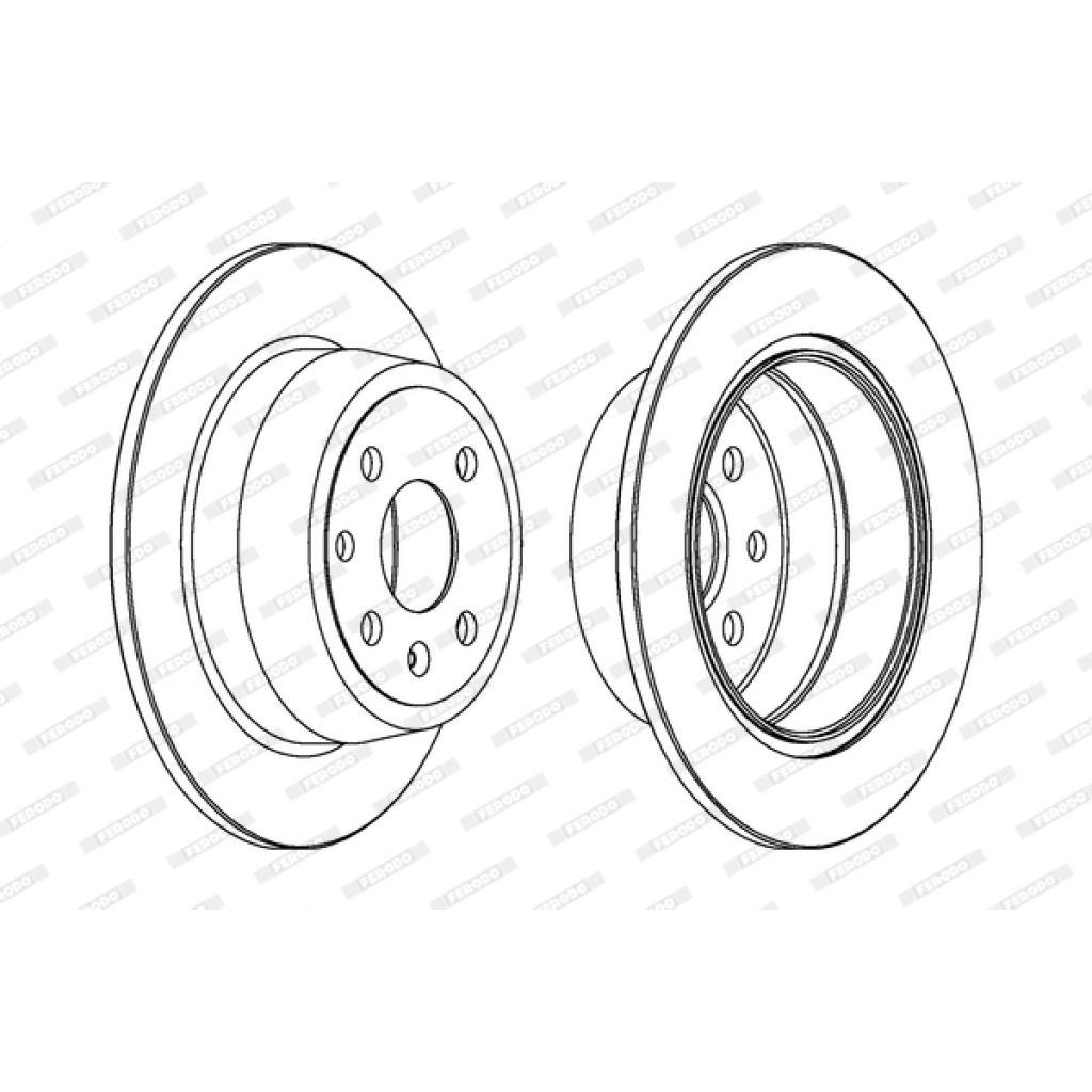 Гальмівний диск FERODO DDF331C - зображення 1