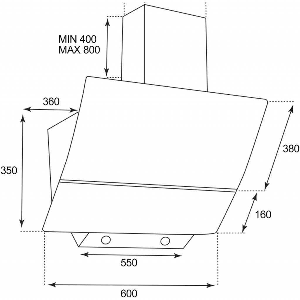 Витяжка кухонна Grunhelm GVN 1030 BX - зображення 5