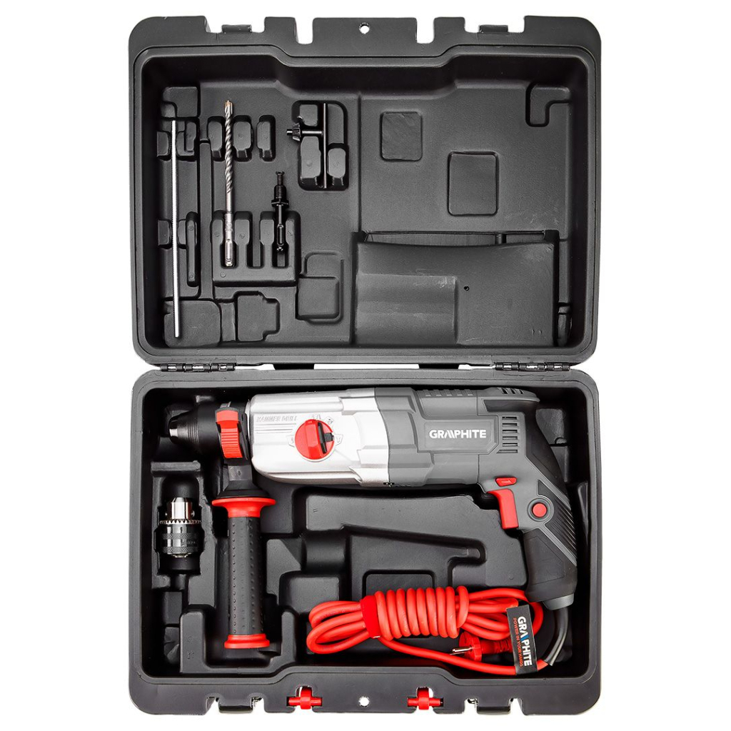 Перфоратор Graphite SDS-plus, 800Вт, 2.8Дж, кейс 3.28кг (58G538) - изображение 12