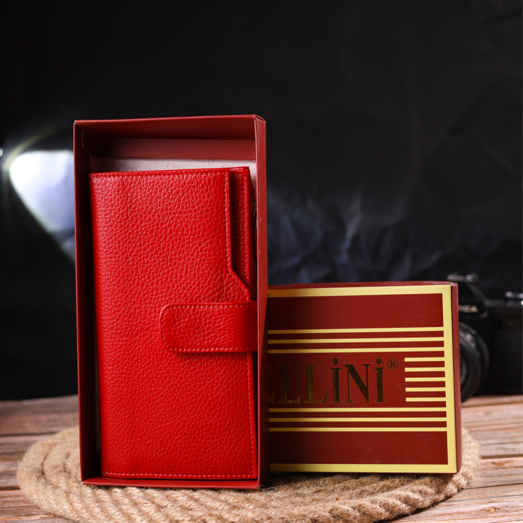 Гаманець Canpellini З натуральної шкіри Червоний (21640) - зображення 11