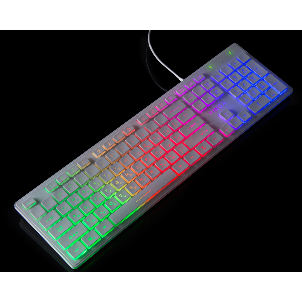 Клавіатура Vinga KB410 White - зображення 3