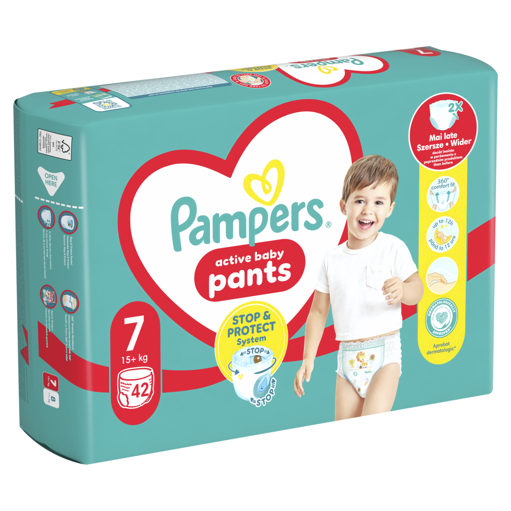 Підгузки Pampers Pants Giant Plus Розмір 7 (17+ кг) 42 шт (8700216341639) - зображення 2