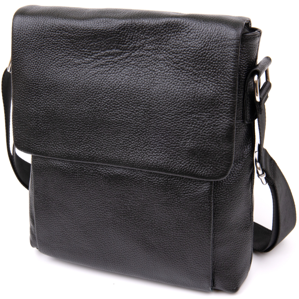 Сумка Vintage З клапаном флотар Чорна (20410) - зображення 1