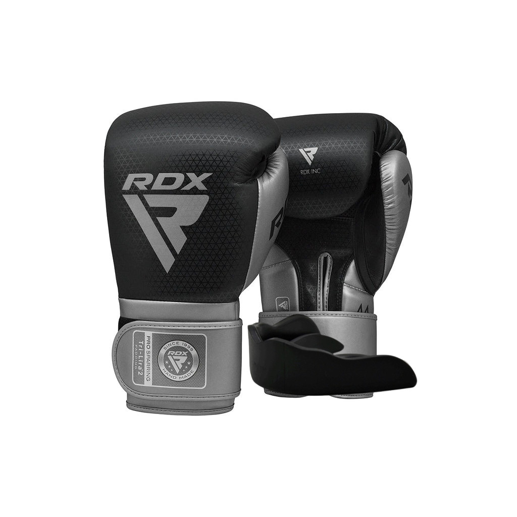 Боксерські рукавички RDX Mark Pro Sparring TRI Lira 2 Silver 10 унцій (BGM-PSTL2S-10OZ) - зображення 1