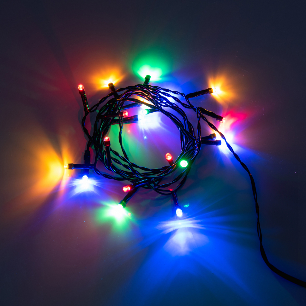 Гірлянда YES! Fun Вулична 41 LED Різнокольорова 2.8 м Статична Таймер На батарейках (975060) - зображення 3