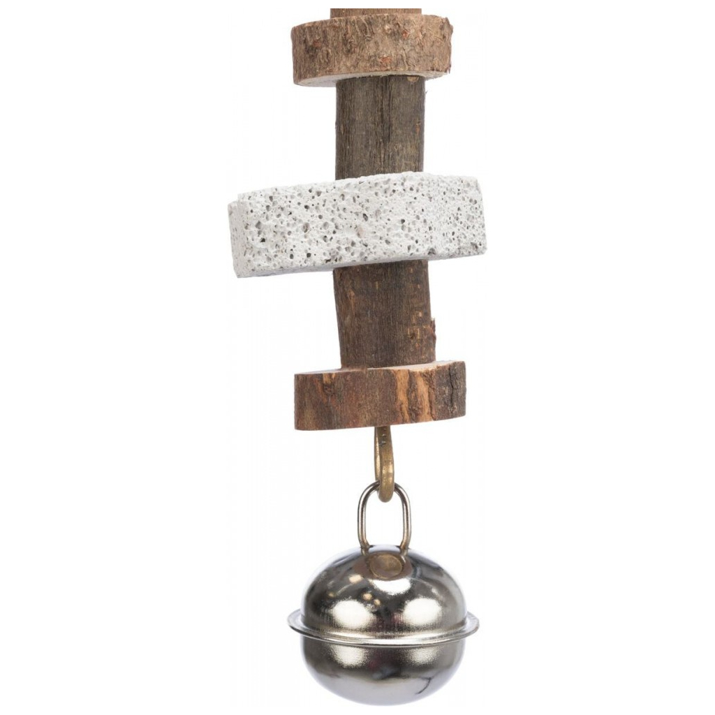 Іграшка для птахів Trixie підвісна з вулканічним каменем 16 см (4011905589510) - зображення 3