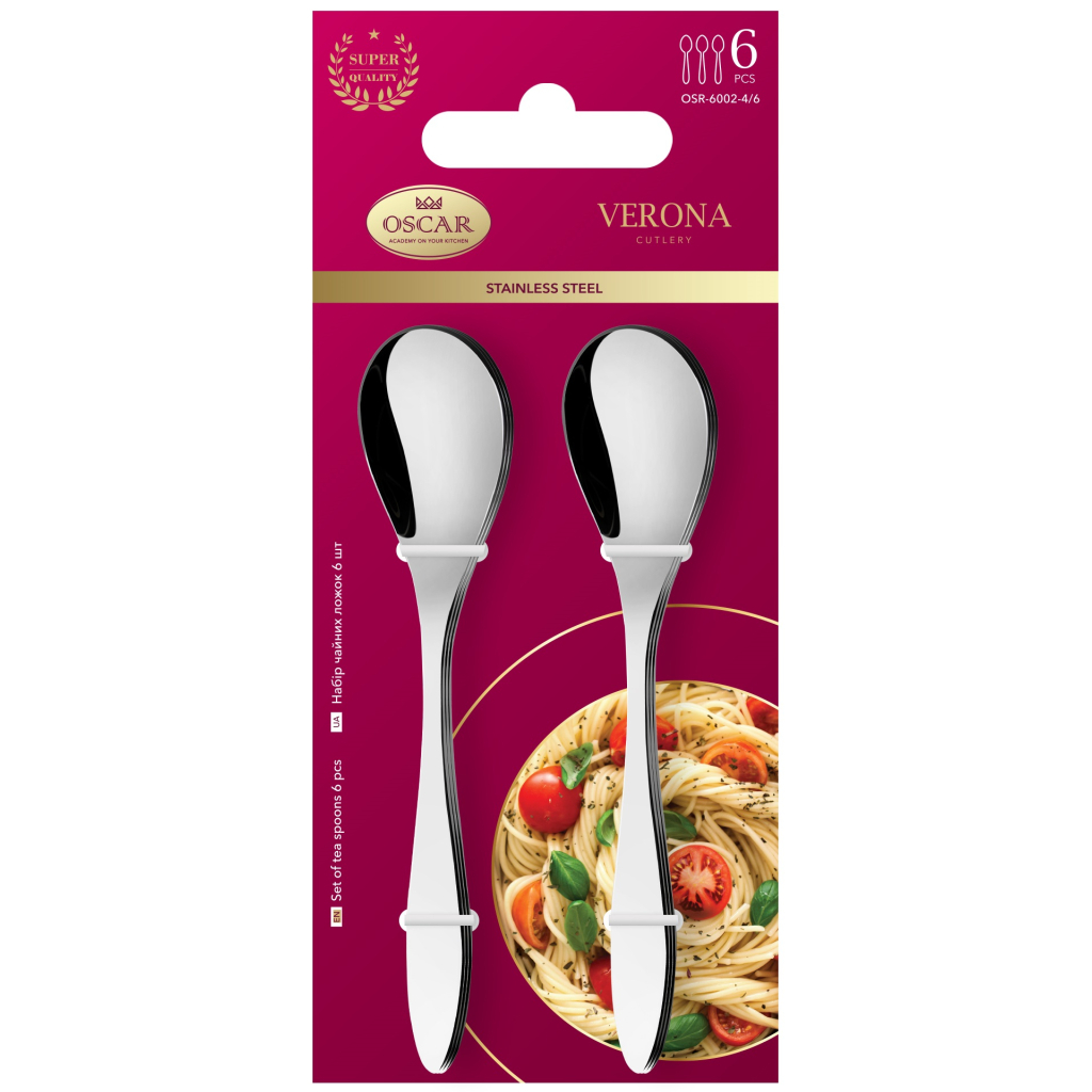 Чайна ложка Oscar Verona 6 шт (OSR-6002-4/6) - зображення 2