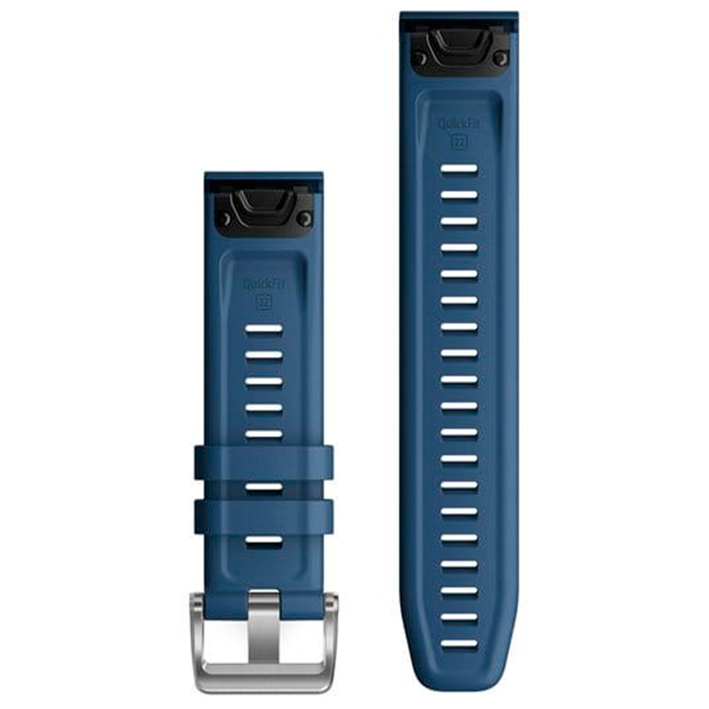 Ремінець до смарт-годинника Garmin quatix 6 22mm QuickFit Captain Blue Silicone (010-12863-21) - зображення 2