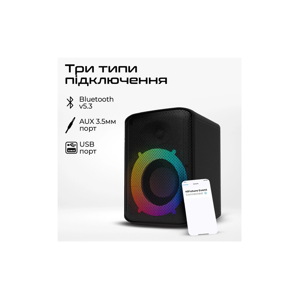 Акустична система HiFuture Event Black (event.black) - зображення 3