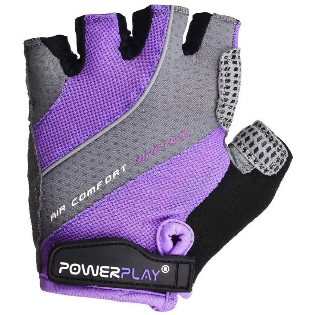 Велорукавиці PowerPlay Women 5023 Purple S (5023A_S_Purple_Lady) - зображення 2
