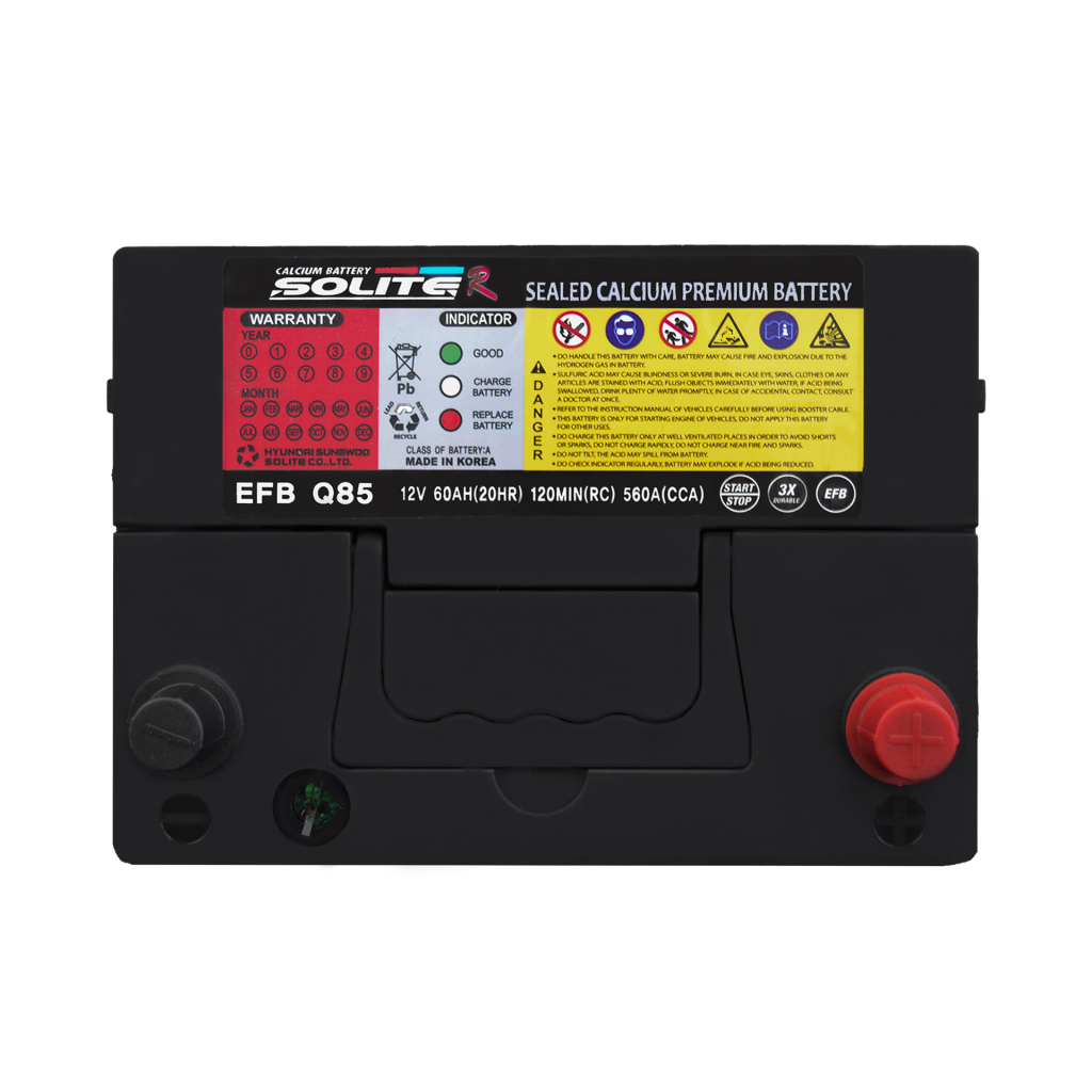 Акумулятор автомобільний Solite R 60Ah (EFB Q85) - зображення 3