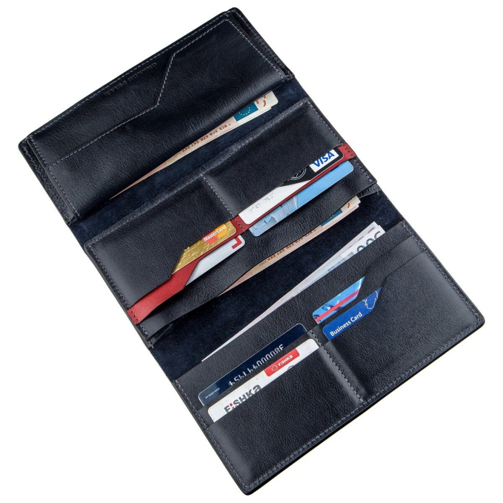 Гаманець Grande Pelle Унісекс з магнітом Синій (11221) - зображення 5