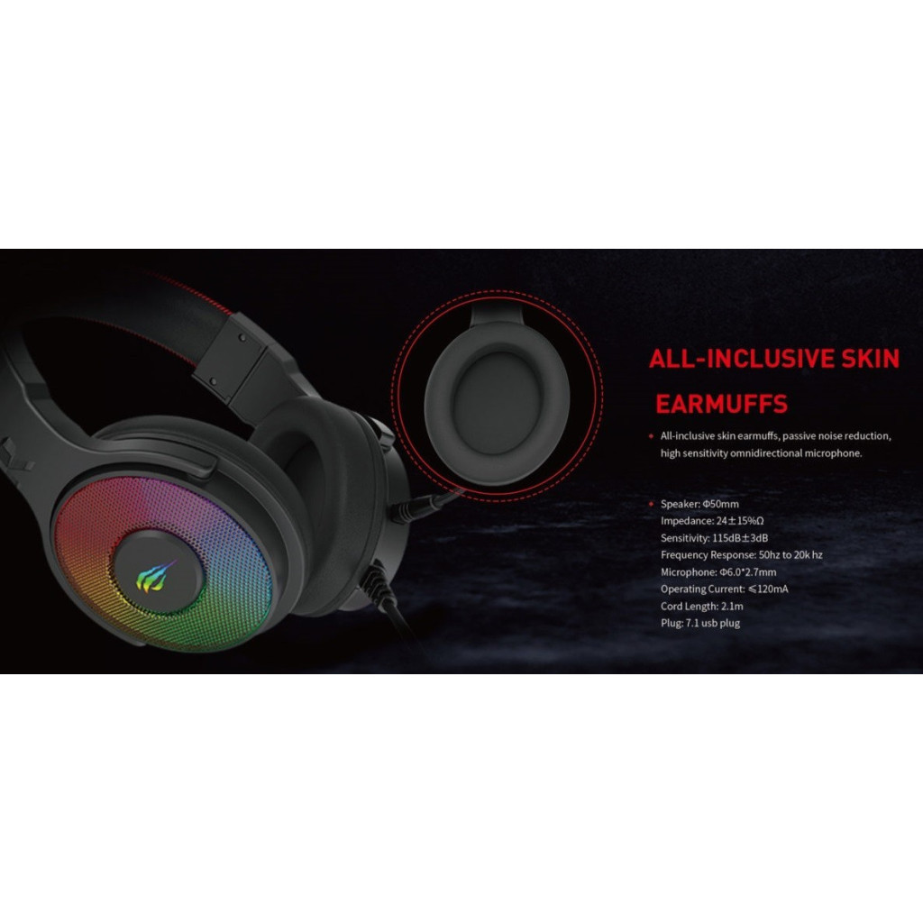 Навушники Havit HV-H2028U Plug USB 7.1 - зображення 7