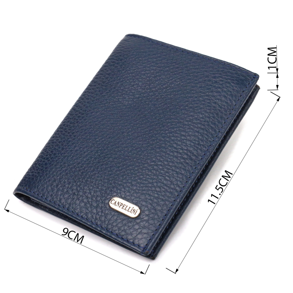 Гаманець Canpellini З натуральної шкіри Флотар Синій (21872) - зображення 3