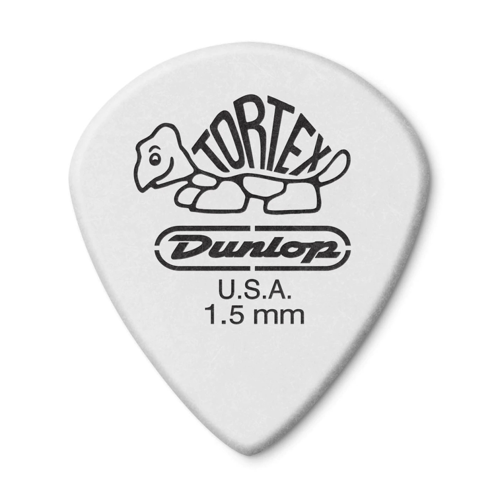 Медіатор Jim Dunlop Tortex White Jazz III Pick 1.50mm 12 шт. (478P1.5) - зображення 1
